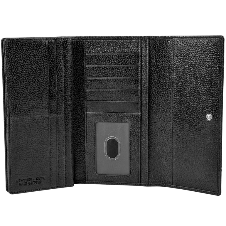 Mancini Fifth Avenue RFID Secure Quad Fold Wallet