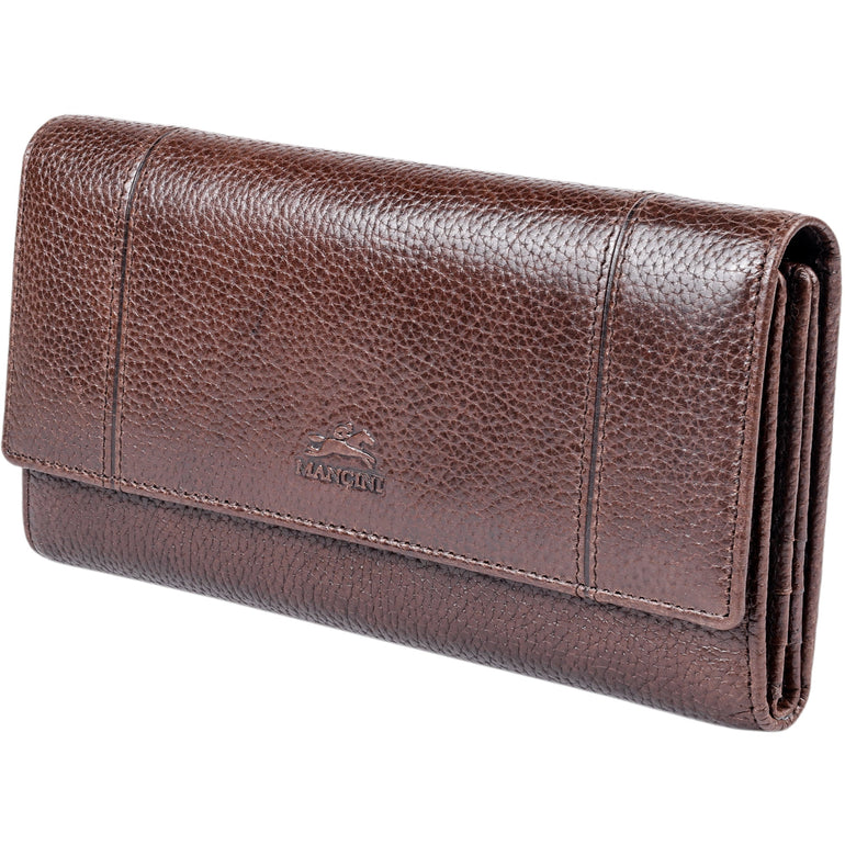 Mancini Fifth Avenue RFID Secure Quad Fold Wallet
