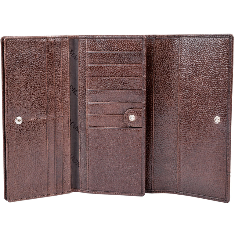 Mancini Fifth Avenue RFID Secure Quad Fold Wallet