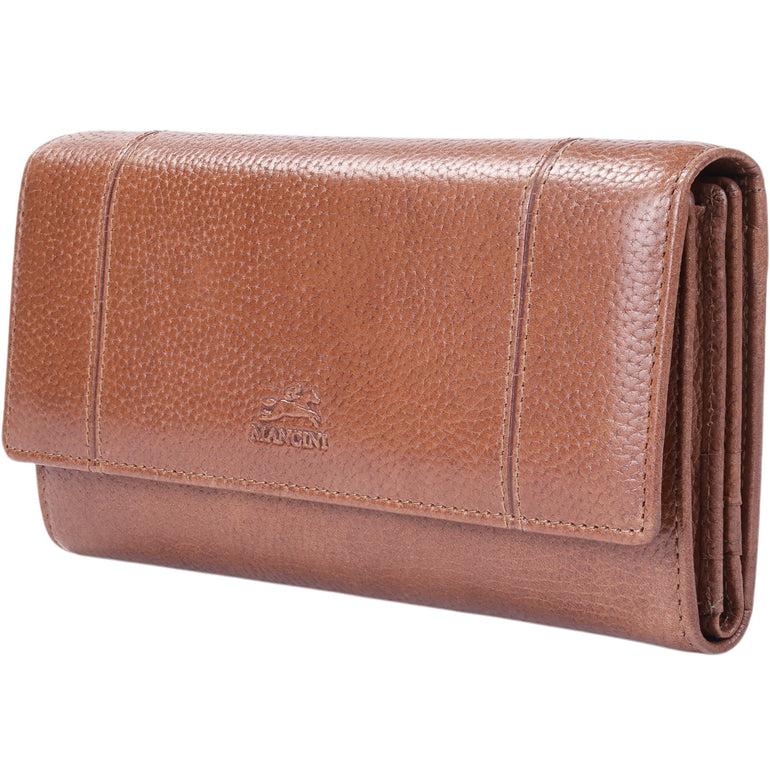 Mancini Fifth Avenue RFID Secure Quad Fold Wallet