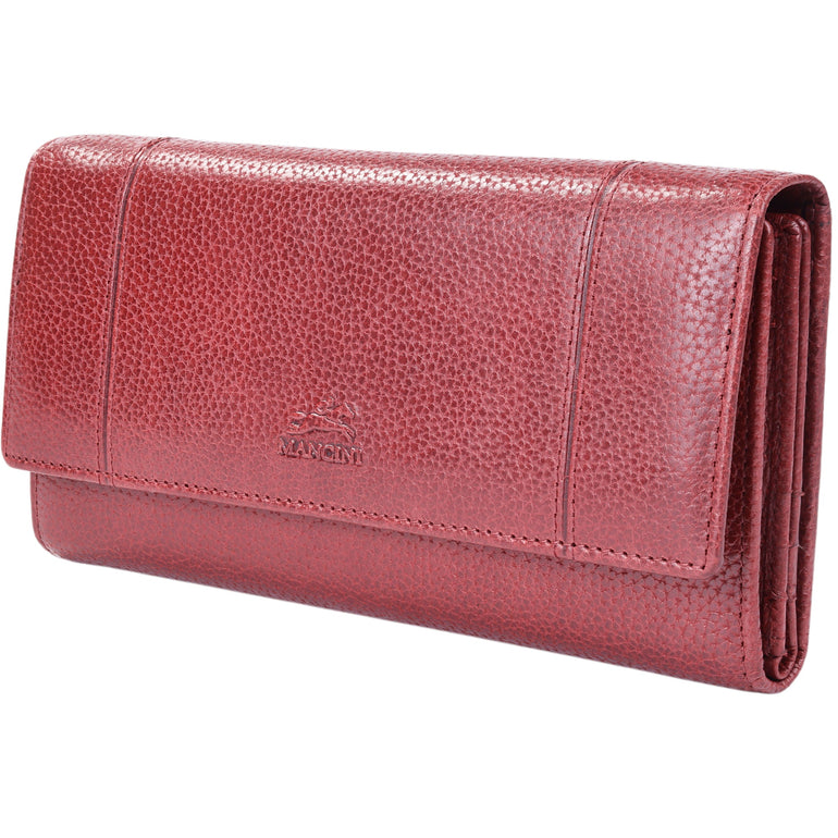 Mancini Fifth Avenue RFID Secure Quad Fold Wallet