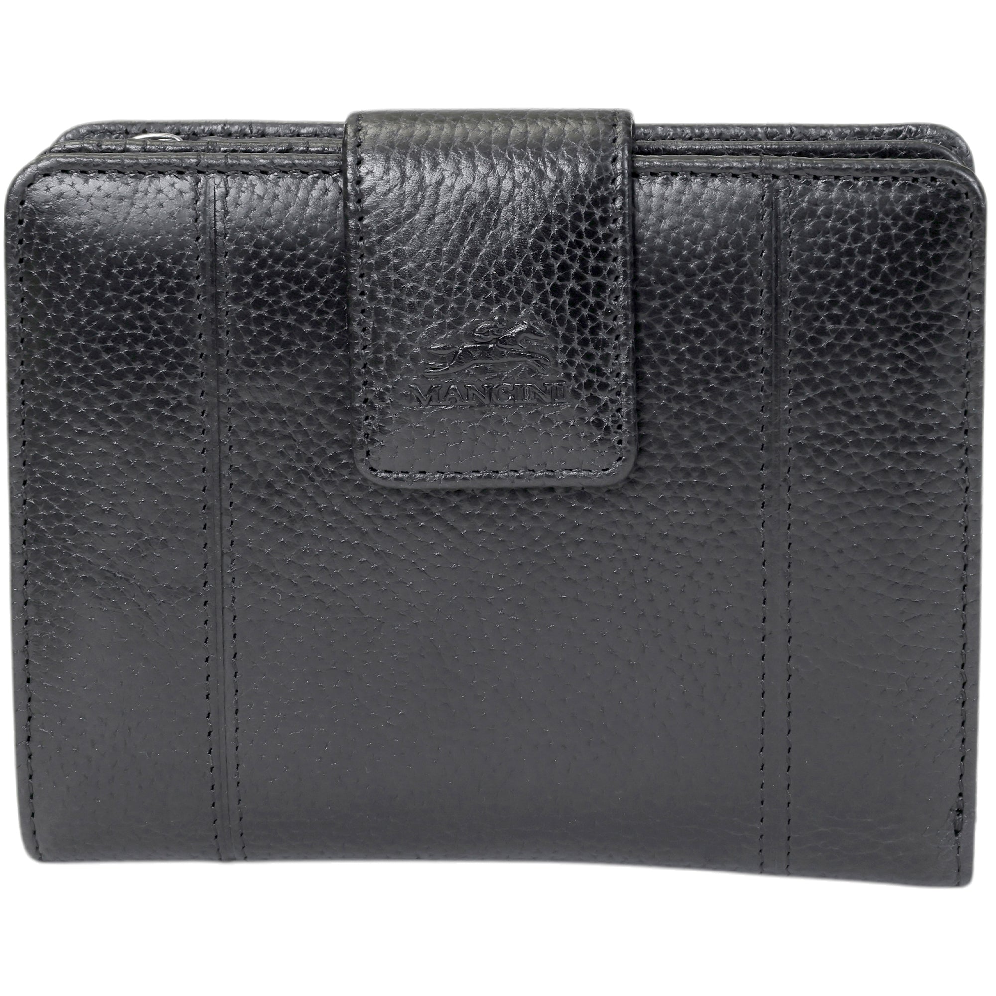 Mancini Fifth Avenue RFID Secure Medium Clutch Wallet