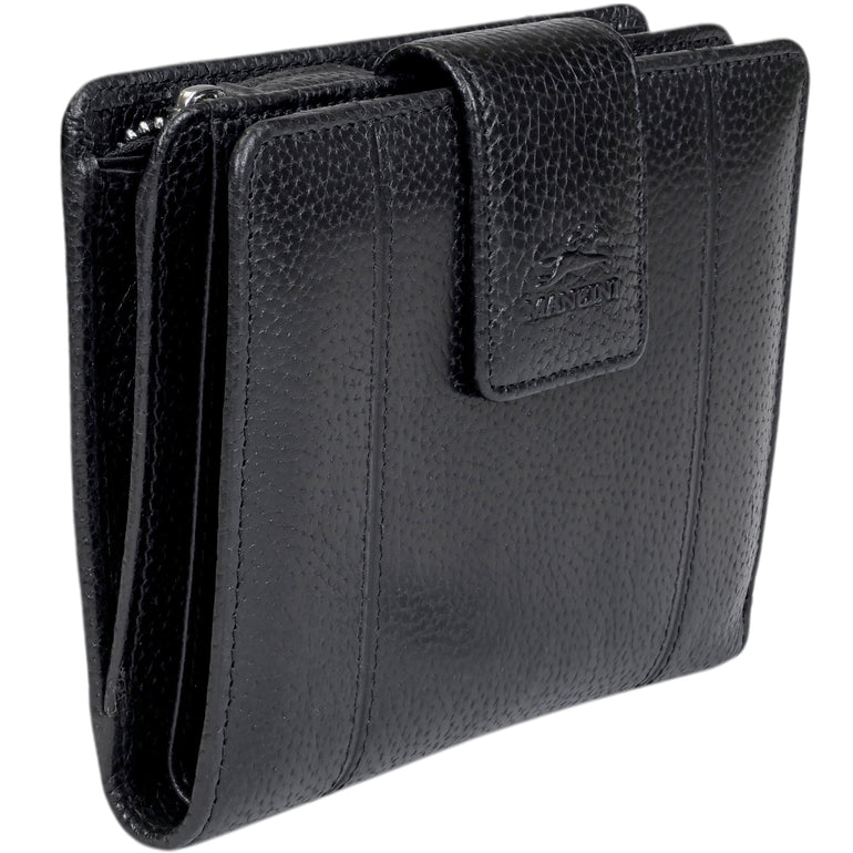 Mancini Fifth Avenue RFID Secure Medium Clutch Wallet