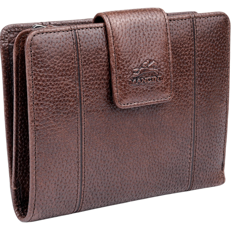 Mancini Fifth Avenue RFID Secure Medium Clutch Wallet