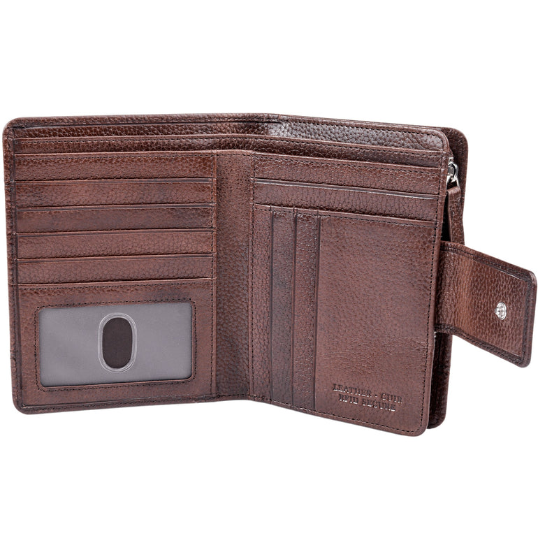 Mancini Fifth Avenue RFID Secure Medium Clutch Wallet