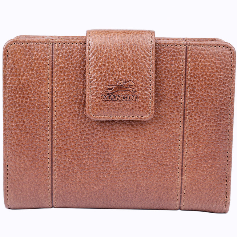 Mancini Fifth Avenue RFID Secure Medium Clutch Wallet