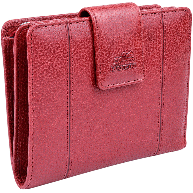 Mancini Fifth Avenue RFID Secure Medium Clutch Wallet