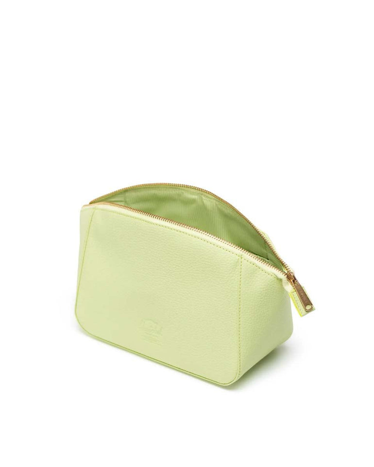Herschel Milan Toiletry Bag Vegan Leather - Shadow Lime