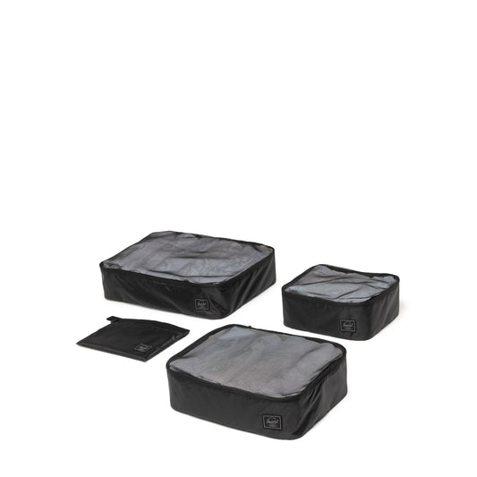 Herschel Kyoto Packing Cubes - Black Tonal