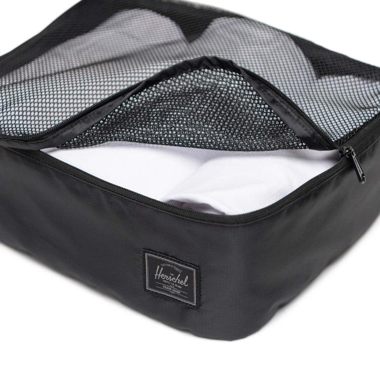 Herschel Kyoto Packing Cubes - Black Tonal