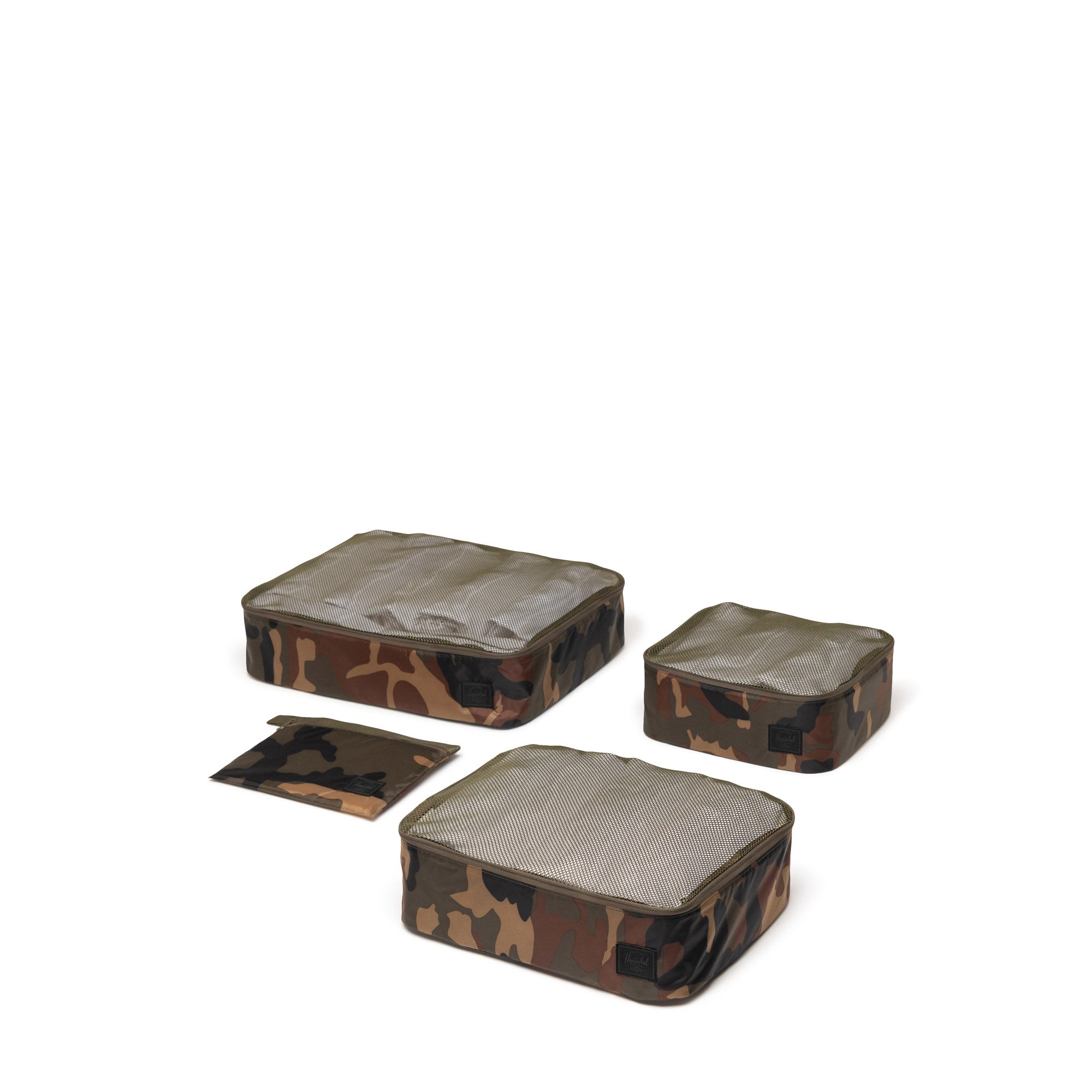 Herschel Kyoto Packing Cubes - Woodland Camo/Black Label