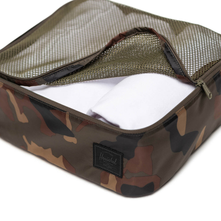 Herschel Kyoto Packing Cubes - Woodland Camo/Black Label