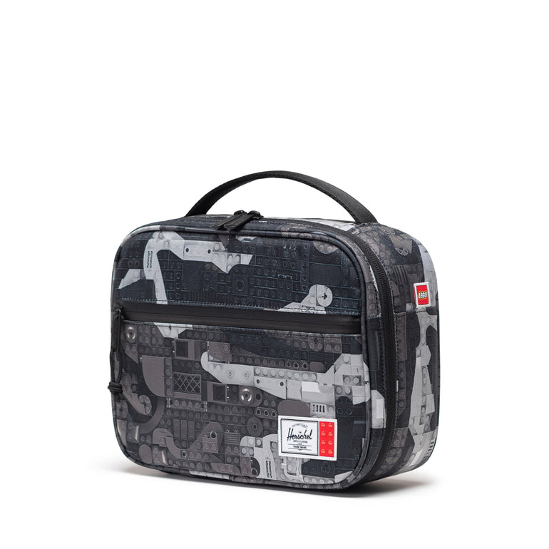 Herschel LEGO Pop Quiz Lunch Box - Abstract Bricks Black