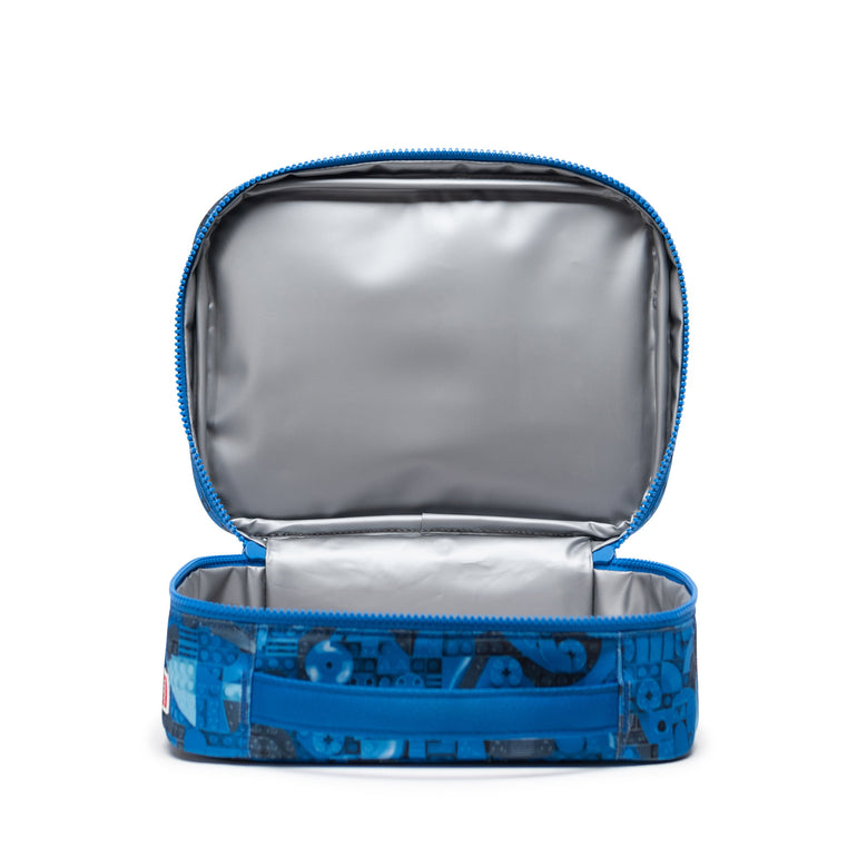 Herschel LEGO Pop Quiz Lunch Box Little Herschel - Abstract Bricks Blue