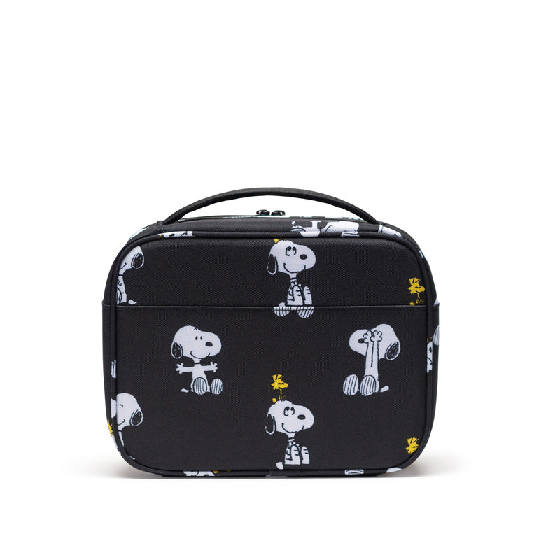 Herschel Peanuts Pop Quiz Lunch Box - Snoopy and Woodstock Black