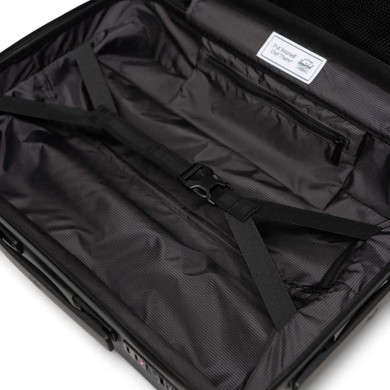 Herschel Heritage Hardshell Pro Large Carry On Luggage - Black