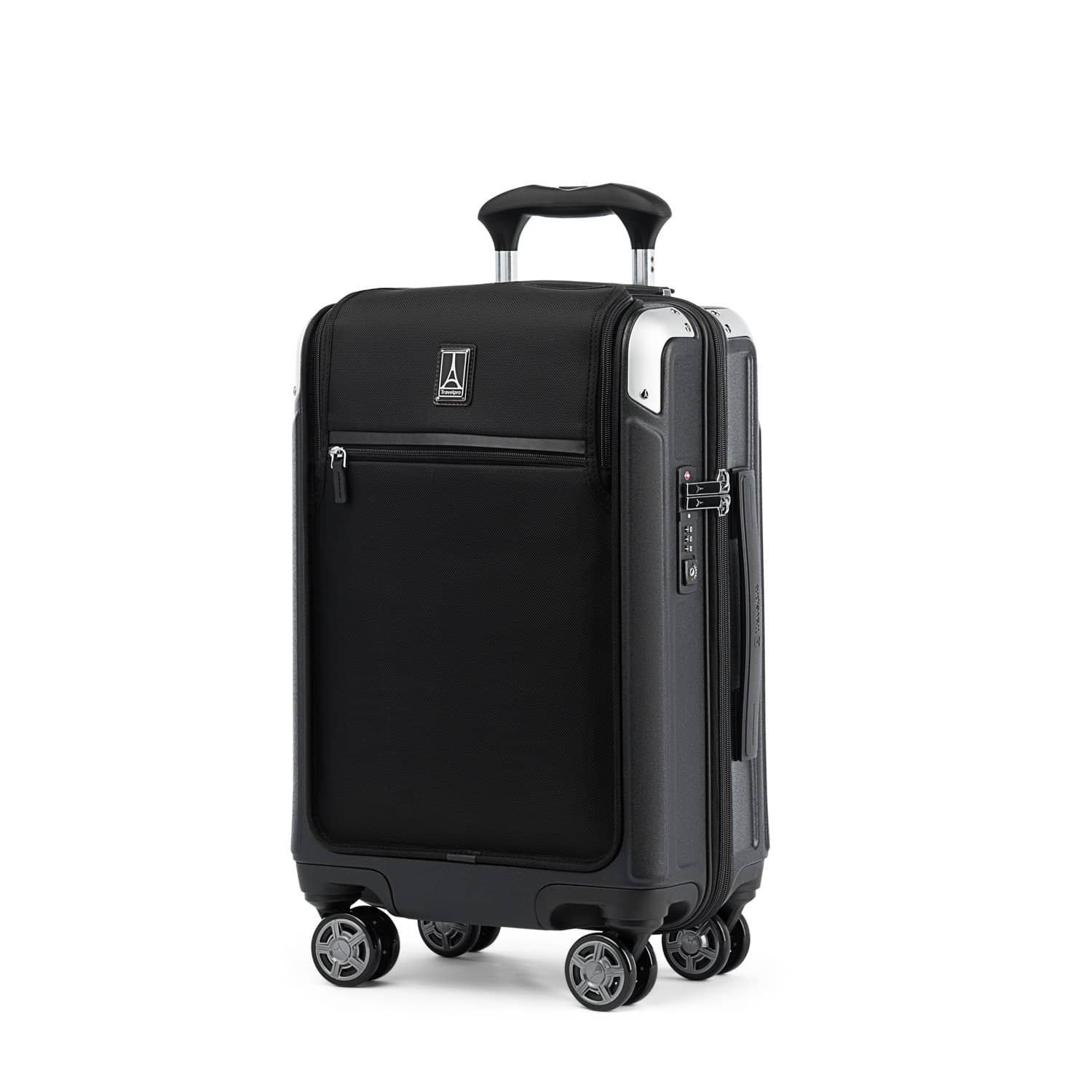 Travelpro Platinum® Elite Valise cabine compacte pour affaires avec expansion, à coque rigide et à roulettes