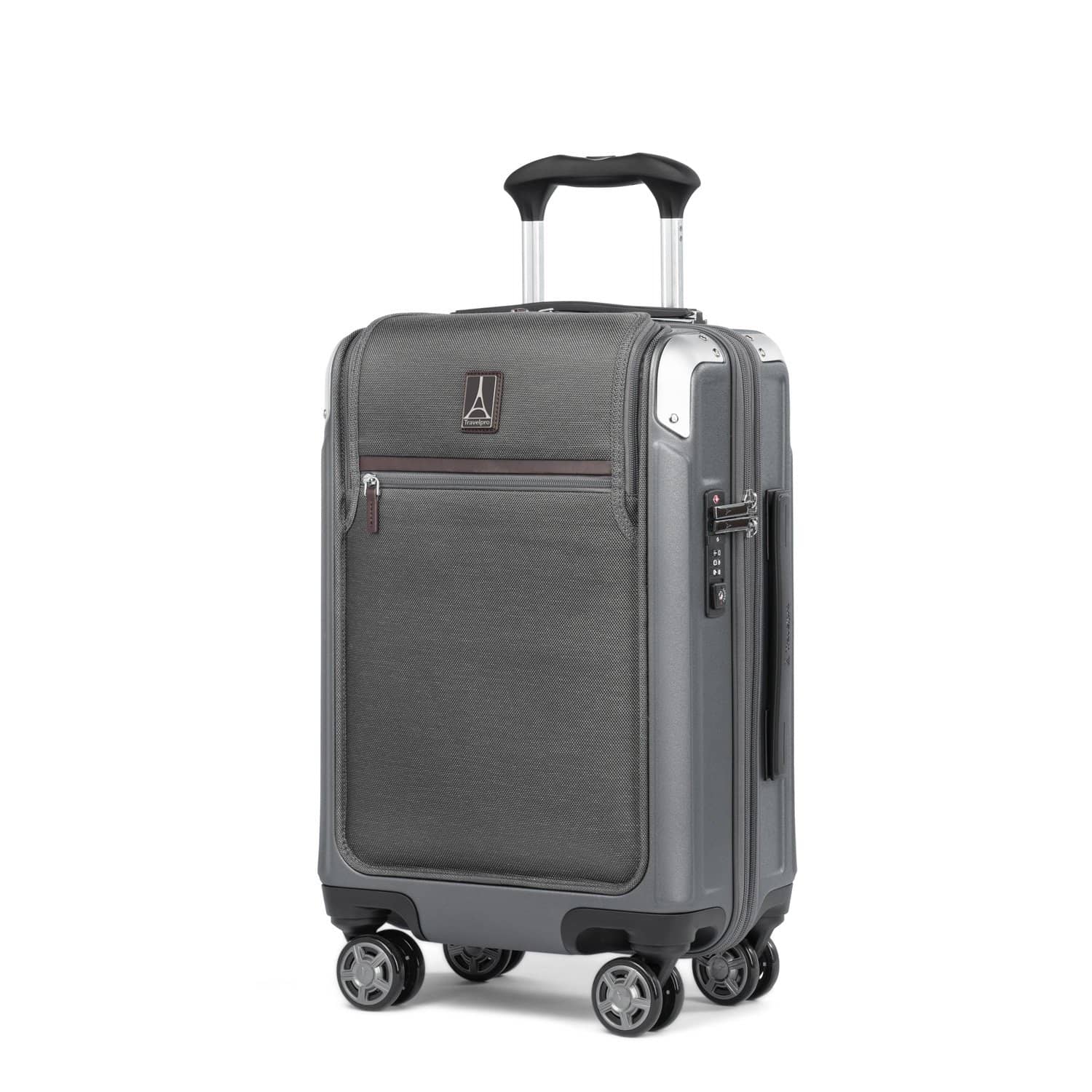 Travelpro Platinum® Elite Valise cabine compacte pour affaires avec expansion, à coque rigide et à roulettes