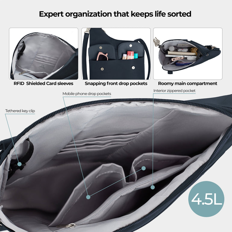 Travelon Anti-Theft Classic Crossbody Bag (RFID Blocking)