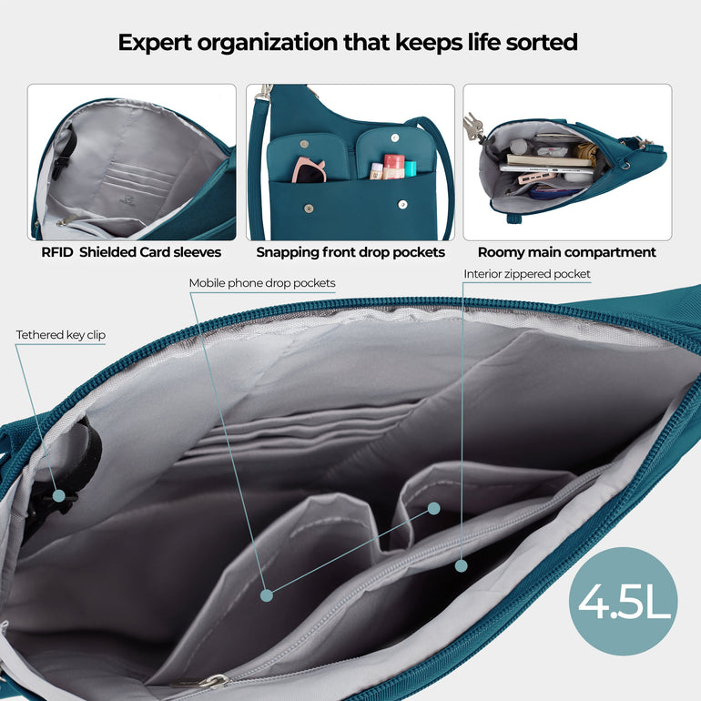 Travelon Anti-Theft Classic Crossbody Bag (RFID Blocking)