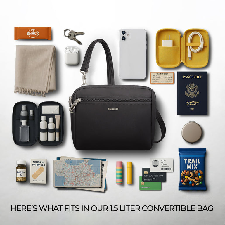 Travelon Anti-Theft Classic Convertible Crossbody & Waist Pack