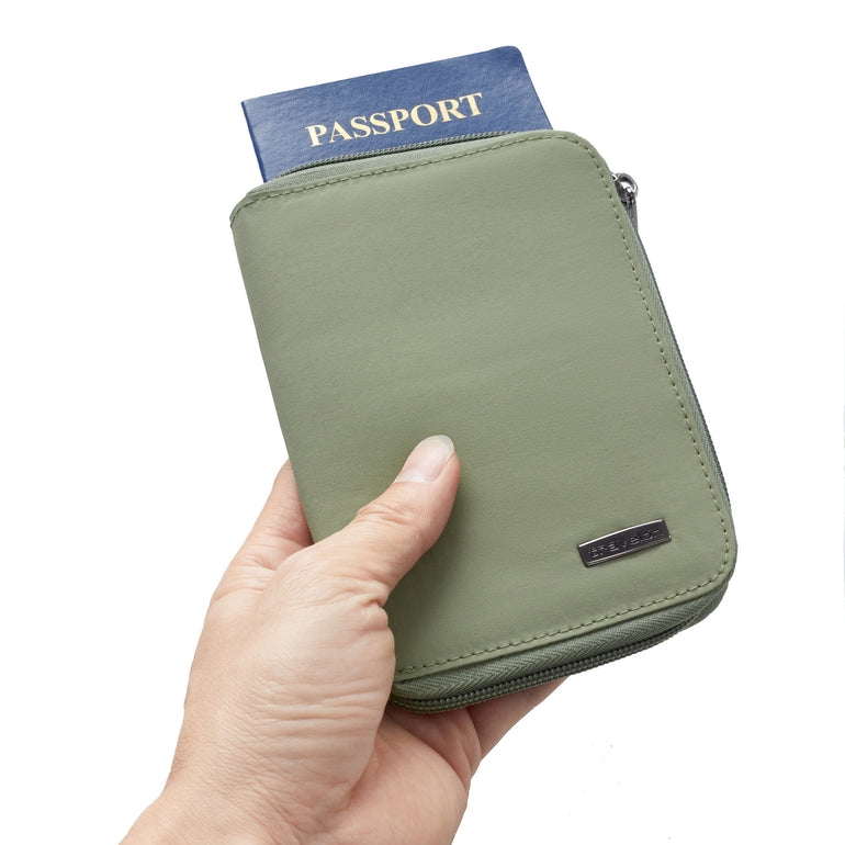 Travelon RFID Blocking Passport Zip Wallet