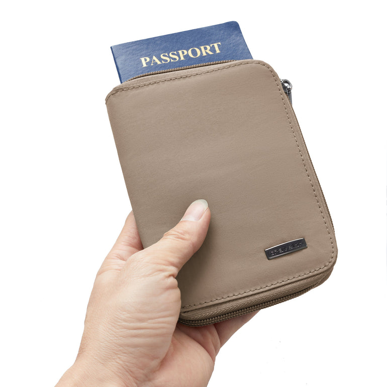 Travelon RFID Blocking Passport Zip Wallet