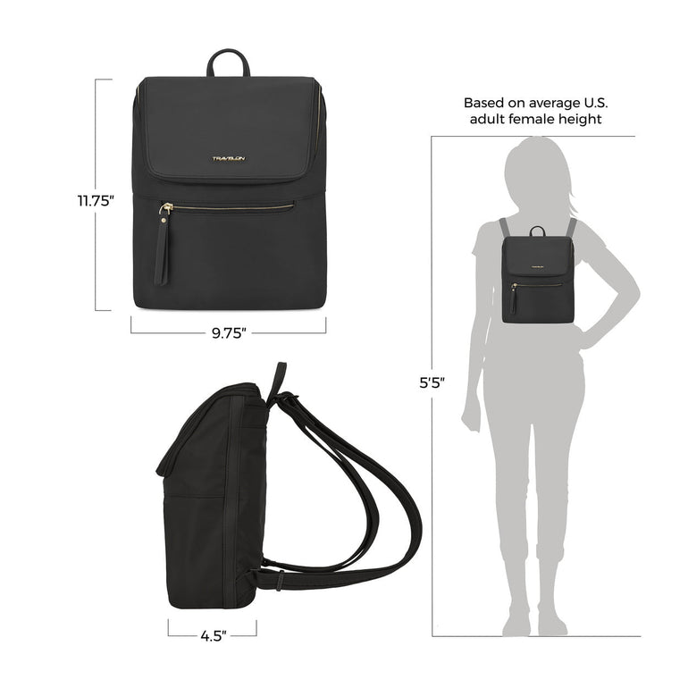 Travelon Sac à Dos Anti-vol Addison