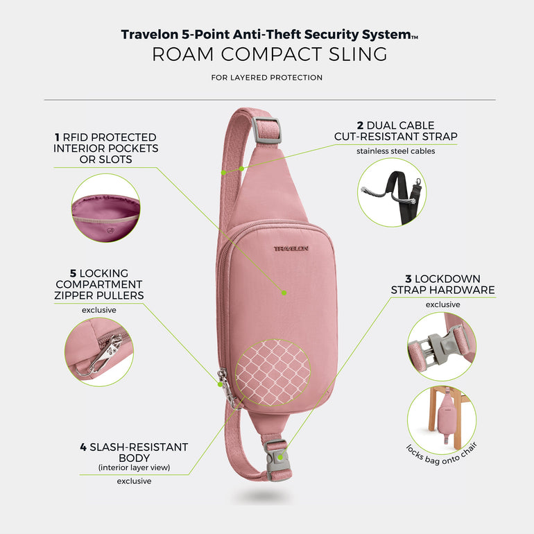 Travelon Roam Anti-Theft Compact Sling