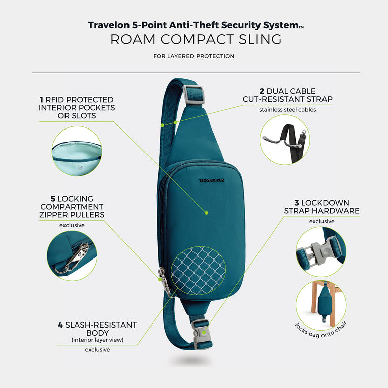 Travelon Roam Anti-Theft Compact Sling