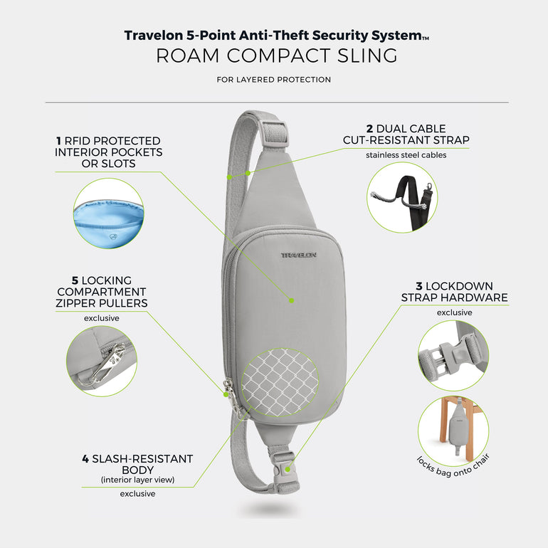 Travelon Roam Anti-Theft Compact Sling