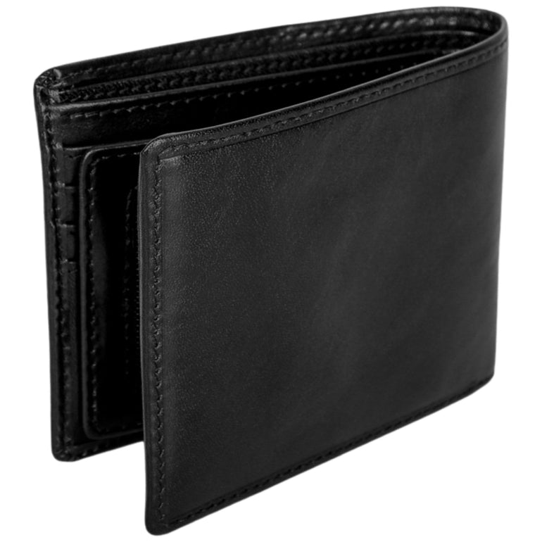 Mancini Pelle D’oro RFID Secure Center Wing Billfold
