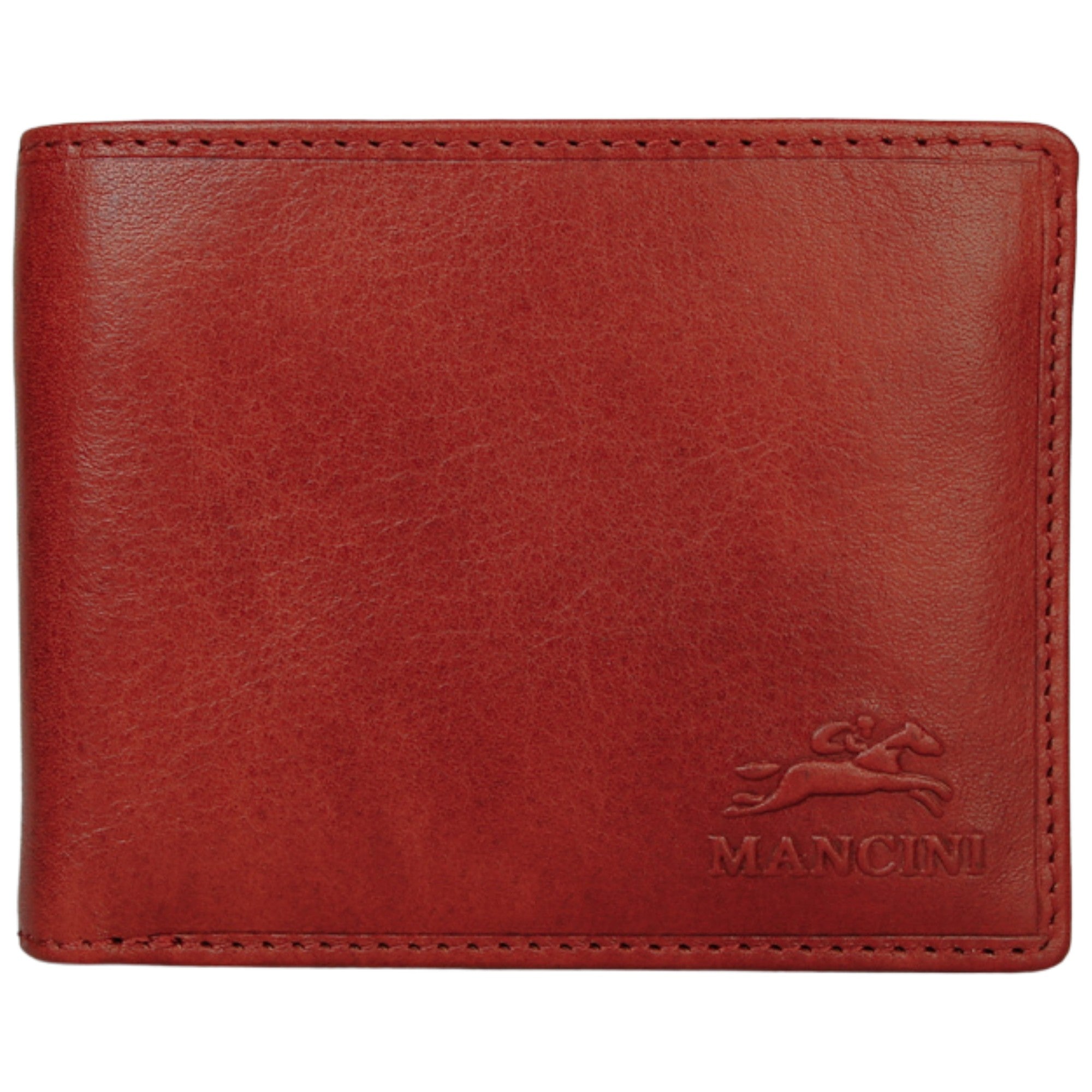 Mancini Pelle D’oro RFID Secure Center Wing Billfold
