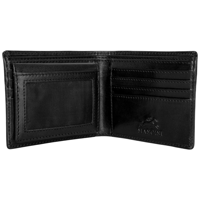 Mancini Pelle D’oro RFID Secure Left Wing Billfold