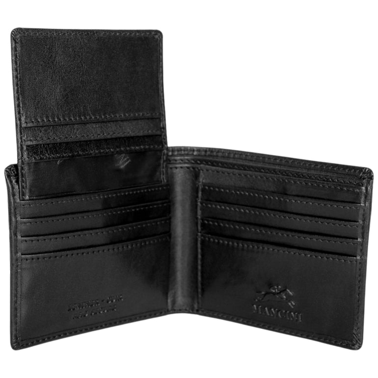 Mancini Pelle D’oro RFID Secure Left Wing Billfold