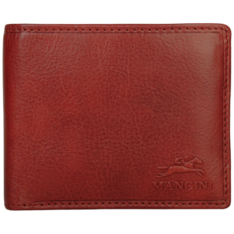 Mancini Pelle D’oro RFID Secure Left Wing Billfold