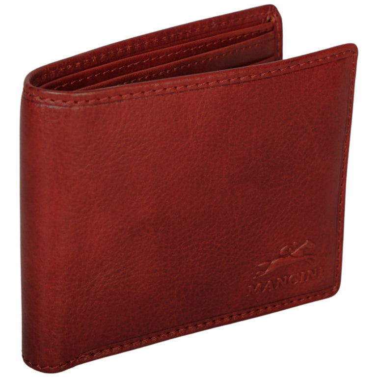 Mancini Pelle D’oro RFID Secure Left Wing Billfold