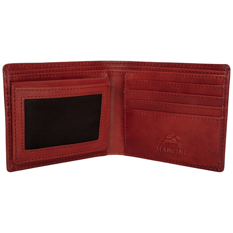 Mancini Pelle D’oro RFID Secure Left Wing Billfold
