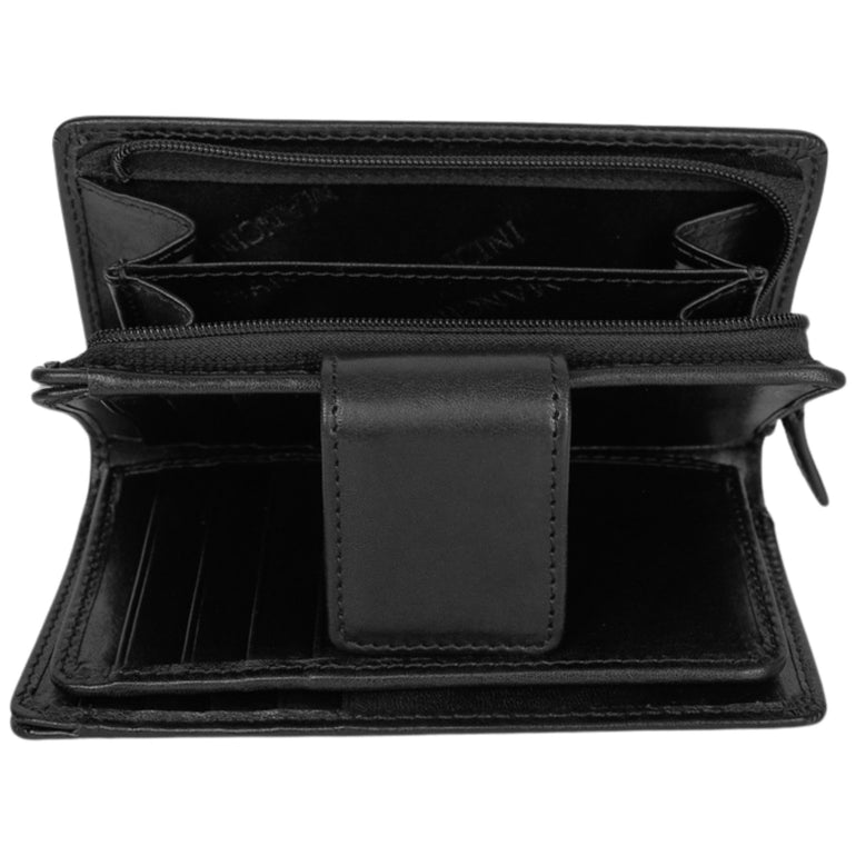 Mancini Pelle D’oro RFID Secure Medium Clutch Wallet