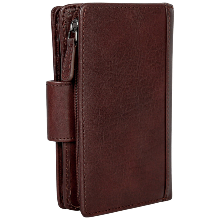 Mancini Pelle D’oro RFID Secure Medium Clutch Wallet