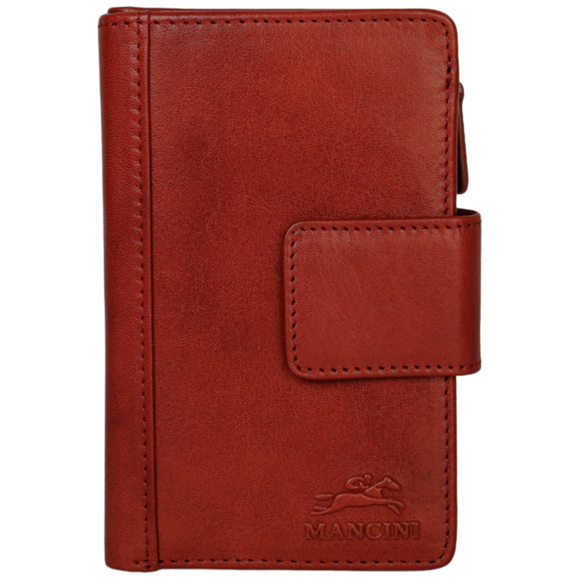 Mancini Pelle D’oro RFID Secure Medium Clutch Wallet