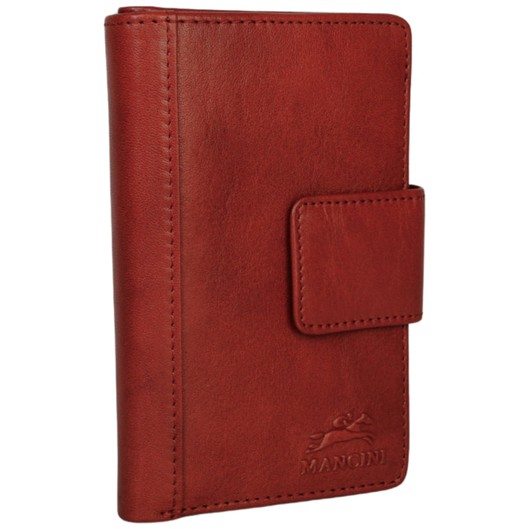 Mancini Pelle D’oro RFID Secure Medium Clutch Wallet