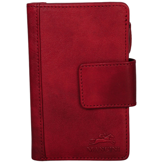 Mancini Pelle D’oro RFID Secure Medium Clutch Wallet