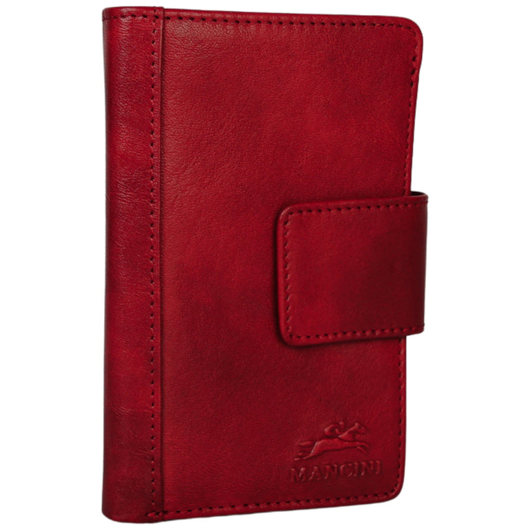 Mancini Pelle D’oro RFID Secure Medium Clutch Wallet