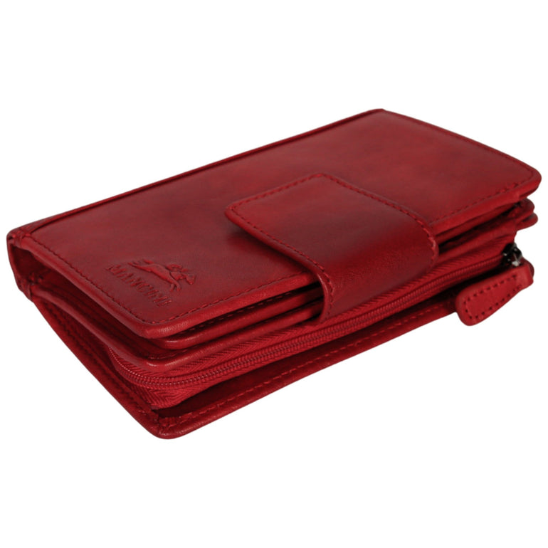 Mancini Pelle D’oro RFID Secure Medium Clutch Wallet