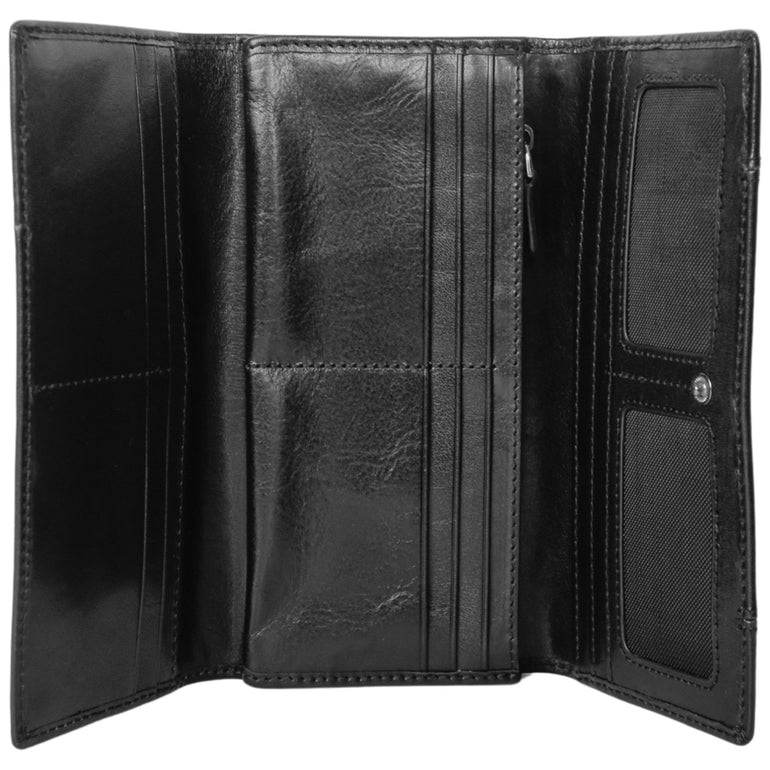Mancini Pelle D’oro RFID Secure Trifold Wallet