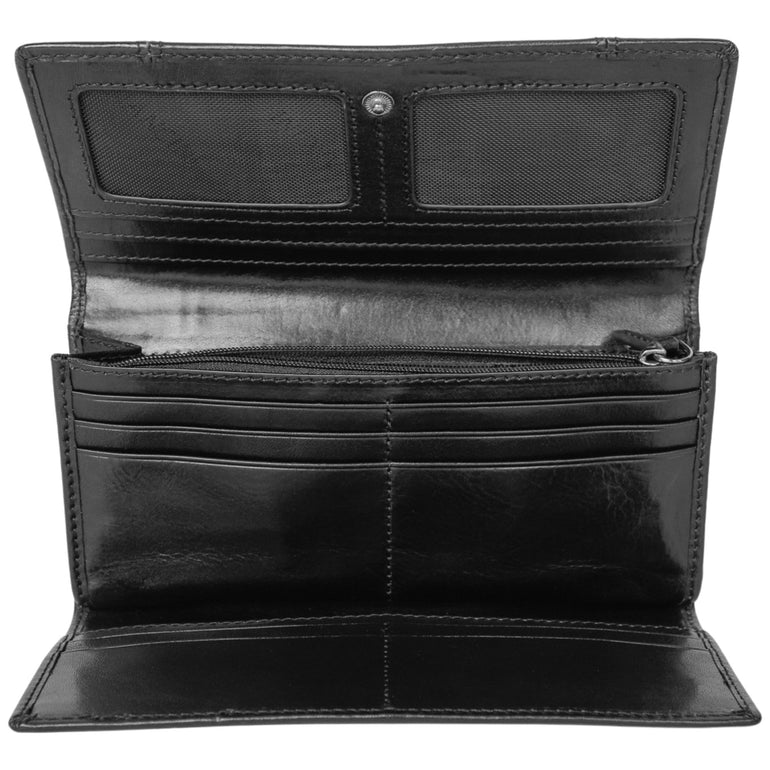 Mancini Pelle D’oro RFID Secure Trifold Wallet
