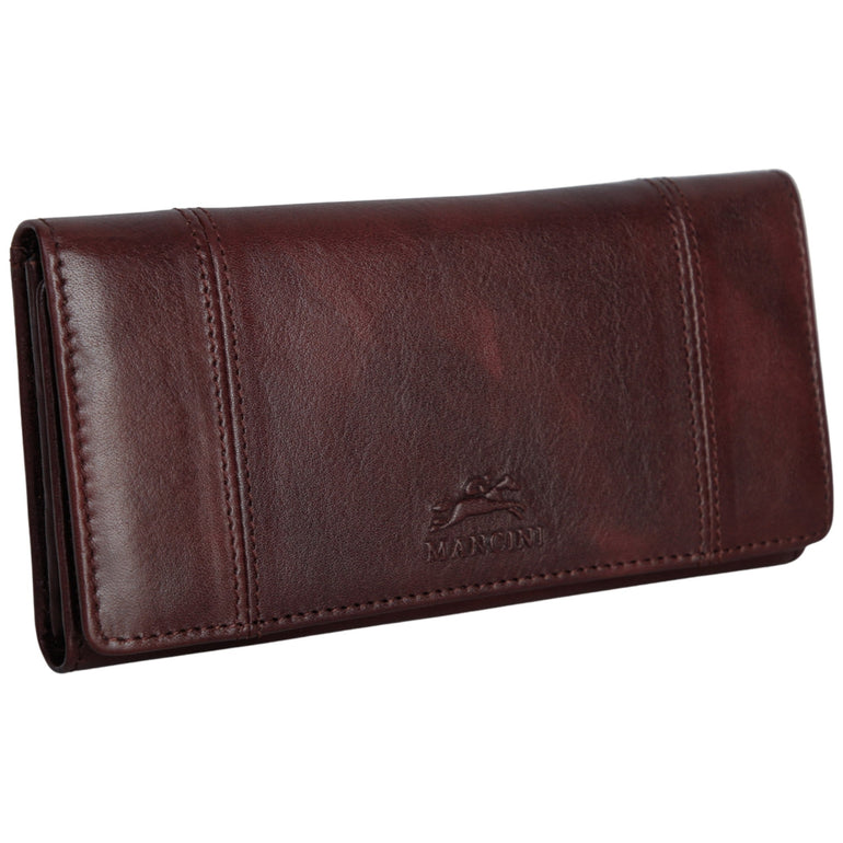Mancini Pelle D’oro RFID Secure Trifold Wallet