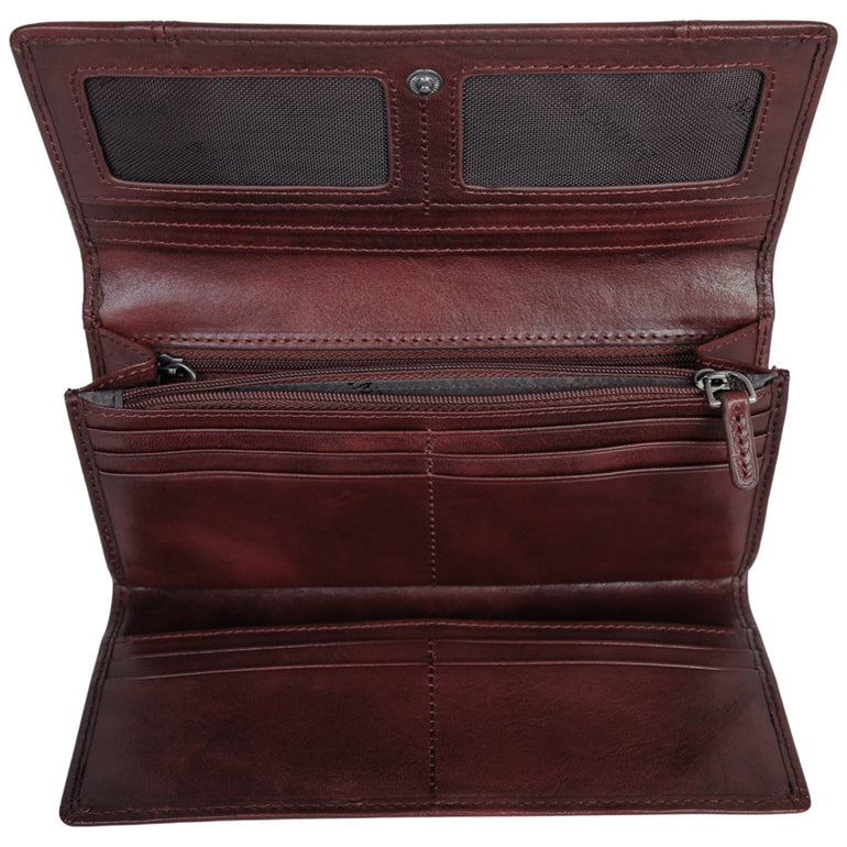 Mancini Pelle D’oro RFID Secure Trifold Wallet