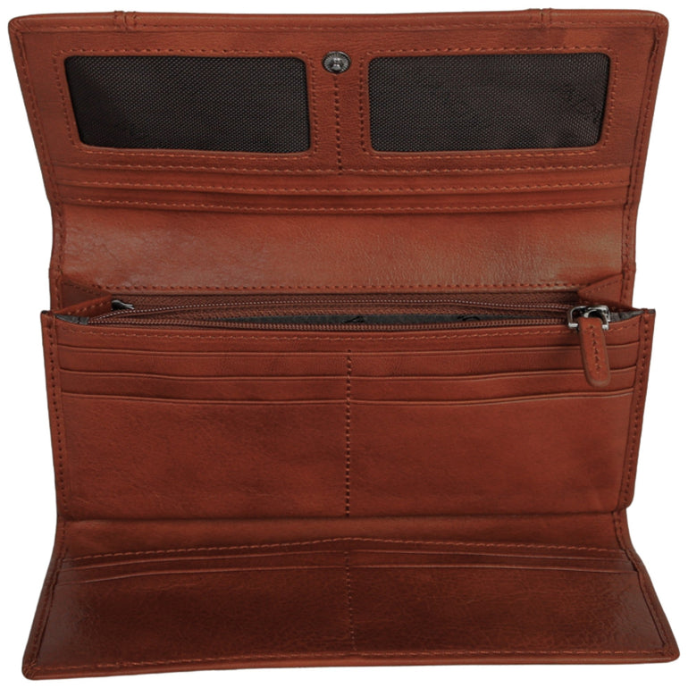 Mancini Pelle D’oro RFID Secure Trifold Wallet